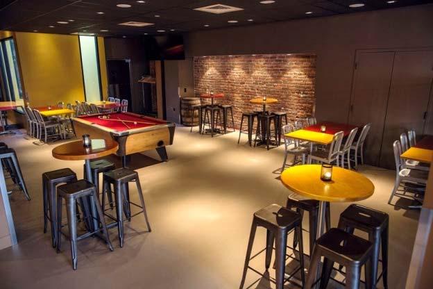 (private, but not soundproof) The El Centro Room is a spacious room with seating for 32 guests at combination of regular tables with