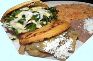 Served with rice, beans and a regular drink TRES TORTAS REGULARES THREE REGULAR