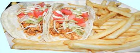 Served with French fries and a regular drink. DOS TACOS REGULARES...$7.