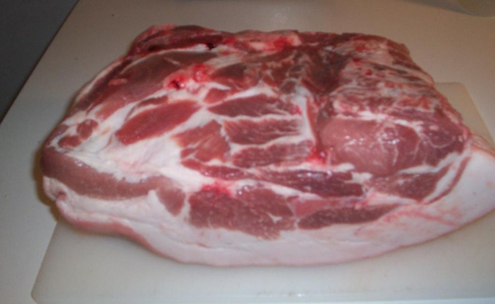 Whole Berkshire pork shoulder