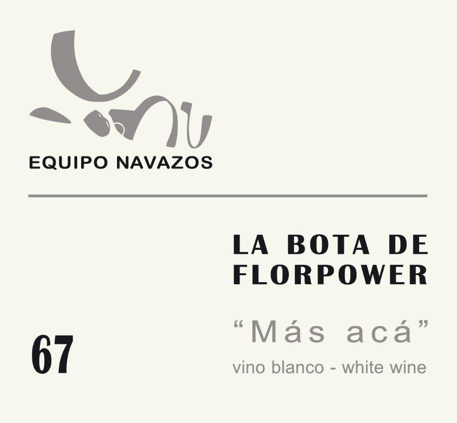 #67 FLORPOWER MMXII Pago Miraflores Palomino Fino, unfortified, fermented in tank Aged under flor 6-7 months in butts then an additional 12 months under flor in tank ALCOHOL 12.