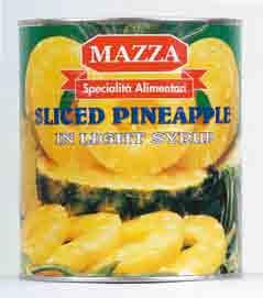 198 199 198 Pineapple in light syrup - Kg 3 P.