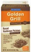 lbs/case Golden Grill Premium Russet Hearty shreds with fresh