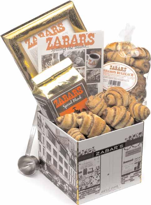 A TOUCH OF ZABAR'S Big enough to satisfy and demure enough to be in good taste, here are four of Zabar's Signatures, packed in a fifth - a canvas shopping bag.