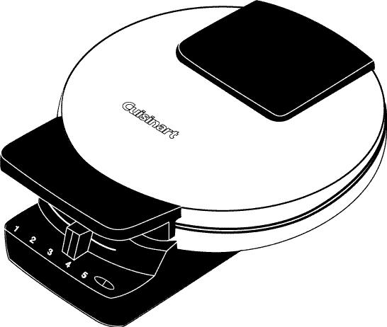 INSTRUCTIONS FOR USE 1. Before using your Cuisinart Classic Wa ff l e Maker for the first time, remove any dust from shipping by wiping the plates with a damp cloth.
