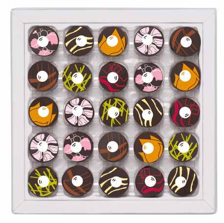 Gourmet INFUZE $50.30 Box of 25 chocolates with 7 different flavors.