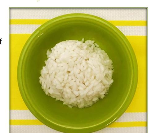 Steamed Rice with Vegetables 1 cup uncooked medium grain white Rice 2 tbsp. butter 2 cubes of chicken bouillon cubes 1 tsp. of sea salt ¼ tsp.