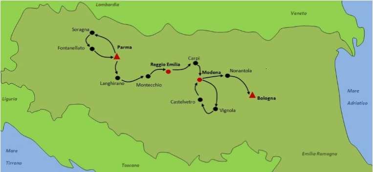 Route Technical Characteristics: Route Profile: Flat to hilly terrain with some gentle climbs and descents. Average length of stage: 57 to 74 km per day.