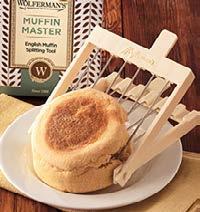 99 C Muffin Master The Muffin Master splits English muffins easily, preserving their textural quality.