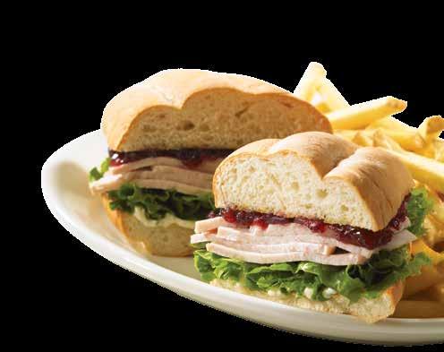All-American SANDWICHES! All sandwiches are served with refillable fries! FRESH ROAST TURKEY BREAST SANDWICH Our all-time favorite!