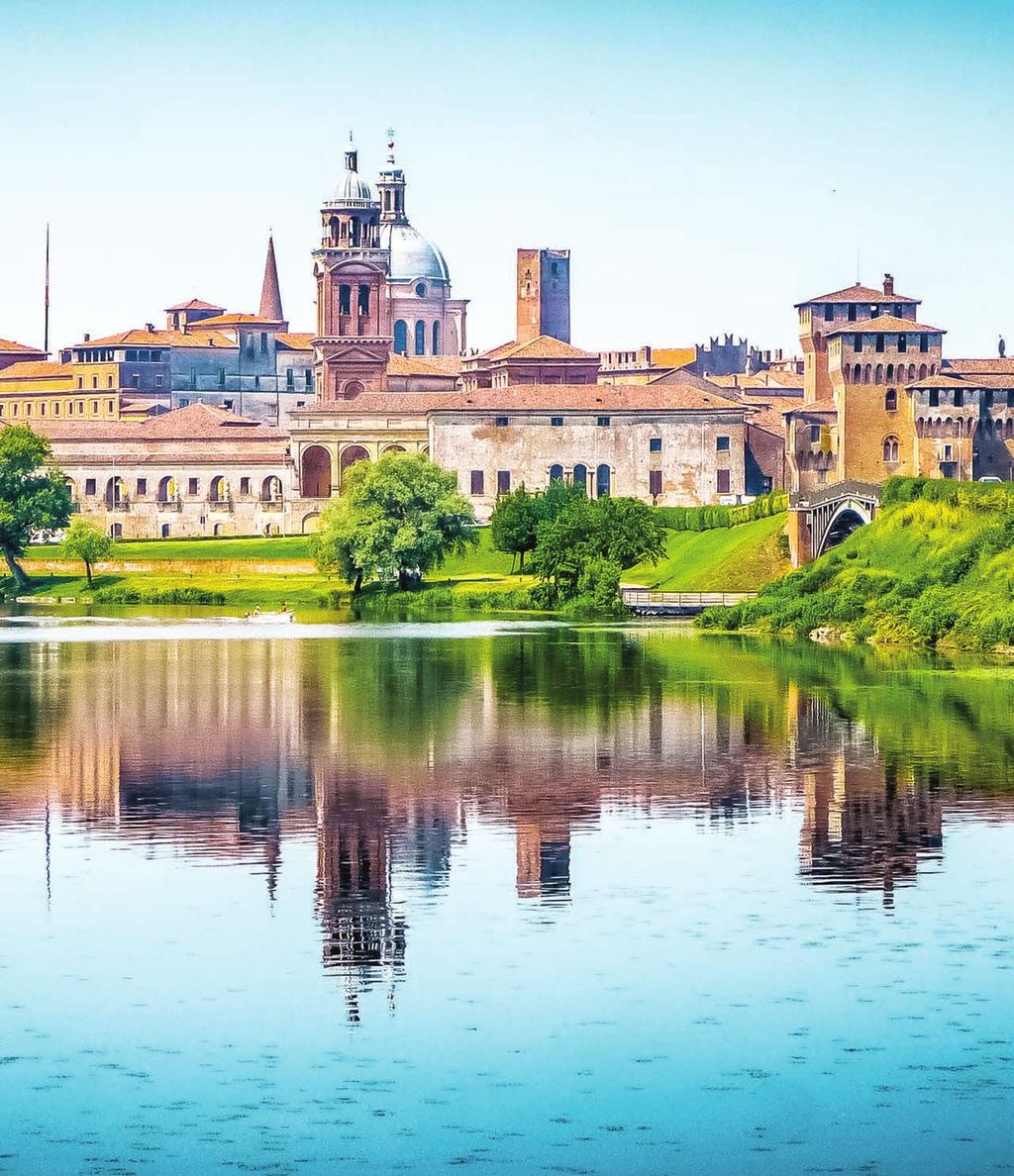 The historic city of Mantua in Lombardy.