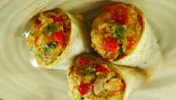 Mini Chicken Kabob A tender piece of chicken breast with red and green peppers