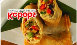 Vegetable Springroll A colourful mixture of Chinese vegetables tossed with soy sauce, sesame oil and a