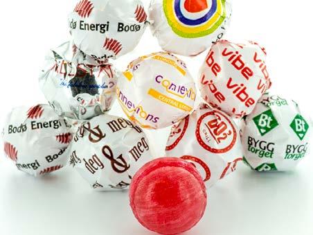 Lollipop Marble Ball shaped lollipops with fruity taste.