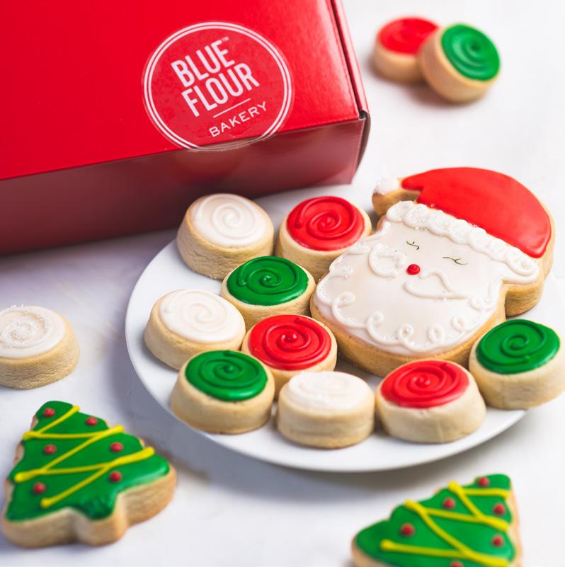 Our Blue Flour box is reserved for online orders, or if you re traveling with your cookies, which need a sturdier shipping method so the cookies don t