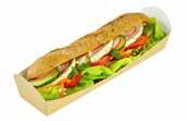 5 x 15 x 4cm) Sandwich wedges Compostable kraft board sandwich wedges supplied flat and easy to assemble.