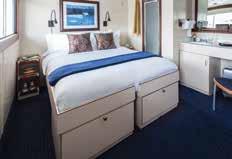 NOTE: Sole Occupancy cabins are available in Categories 1 and 2 only. Third person rates are available in certain categories at one half the double occupancy rate.