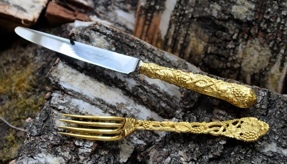 Chased & Pierced Vine Chased & Pierced Vine is now recognized as one of the most extraordinary silver cutlery patterns in the world.