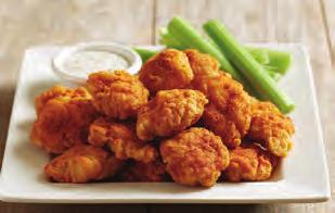 0) BJ s ORIGINAL WINGS Crispy, bone-in wings drizzled with Hot and Spicy Buffalo + ranch celery sticks extra sauce for dipping (cal. 820) 12.