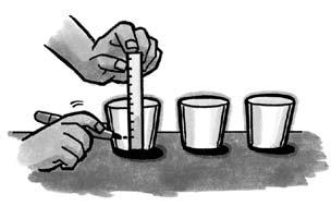 Student activity sheet Activity 7.3 Comparing the density of different liquids (continued) 1. Use a permanent marker to label 3 small cups vegetable oil, corn syrup, and water.
