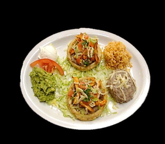 Combine ANY two items for Dinner Plates TACO ENCHILADA TOSTADA QUESADILLA BURRITO TAMALE ASADA TACO Lunch (One Item) 5.50 Dinner (Two Items) 7.50 A la carte Item 3.