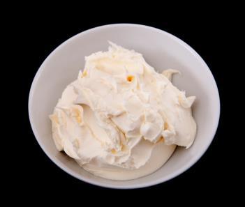 Element 1: Prepare and produce a range of hot, cold and frozen desserts Cream Cheese Has a mildly tangy, spreadable cheese with a smooth, creamy texture.