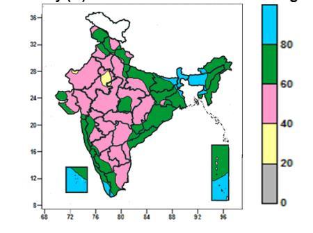 Nadu, Coastal Andhra Pradesh, South Interior Karnataka and isolated pocket of Gujarat Region, where it was between 20 to 28 0 C.