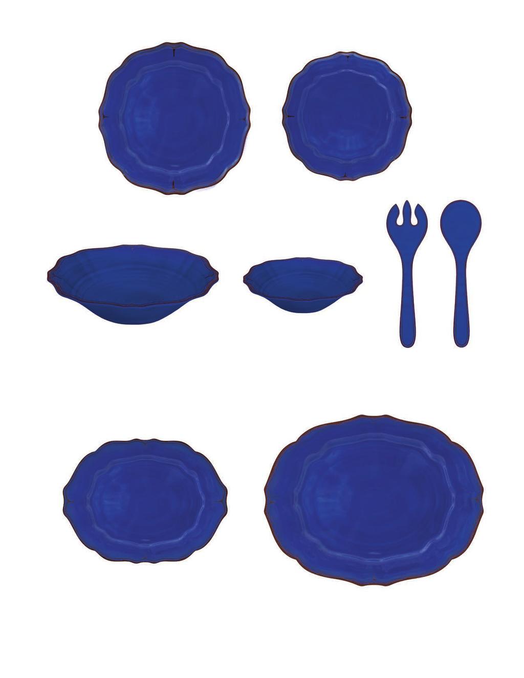 #267BASPB Province Blue 11 dinner plate #269BASPB Province Blue 9 salad plate #264BASPB Province Blue 13.