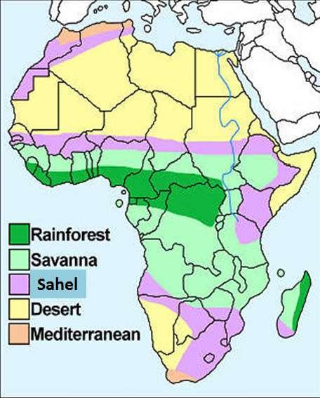 Africa is so vast in sheer size, that it has many climate zones.