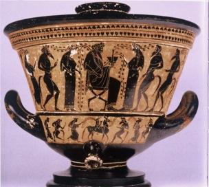 In ancient Greece, wine was an important part of everyday life.