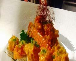 spicy creamy sauce Bahamian lobster tempura
