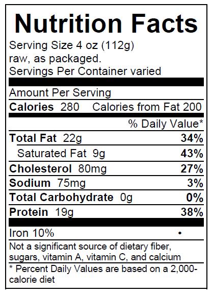 FSIS Nutritional Labeling Rule Resources Available Example Nutritional Panels http://www.fsis.usda.