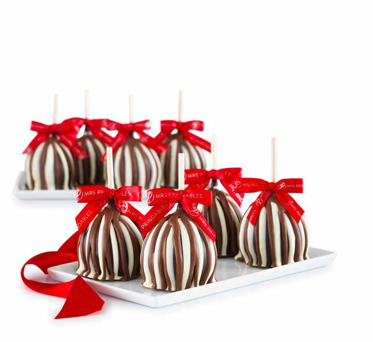 #1932713 $79.99 New! Festive Friends Caramel Apple 4-Pack A fun and festive gift for family and friends.