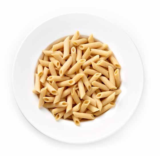 Whole-wheat penne By introducing whole-wheat penne, we are meeting the demand for fibre-rich pasta.