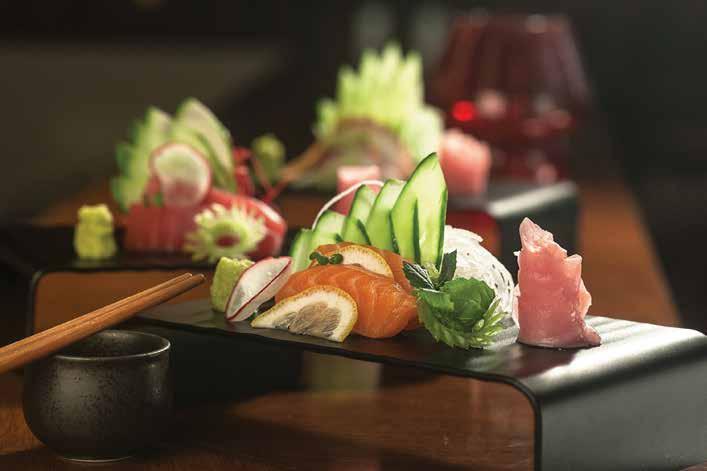 Chuto - medium fat tuna Tuna Salmon Hamachi Maguro - low