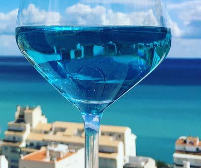 AZUL MEDITERRÁNEO DRY Unique blue dry Chardonnay inspired by the Mediterranean Sea. Chardonnay 100%.