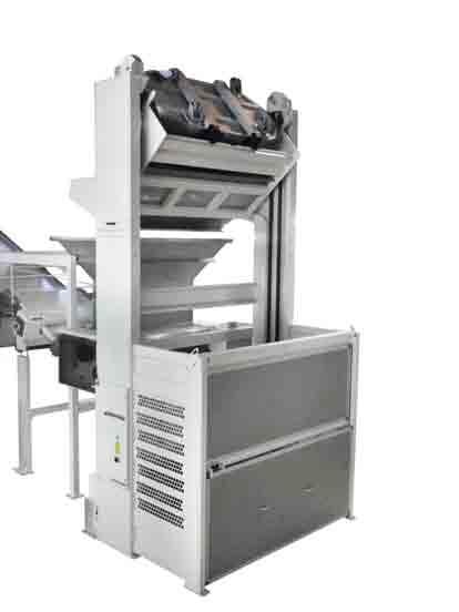 Dough feeding system Different solutions can be offered depending on the type of dough being used, on the space available and on the layout of the building.