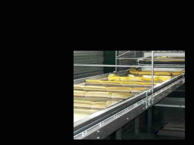 Small footprint dough feeding system suitable for soft and