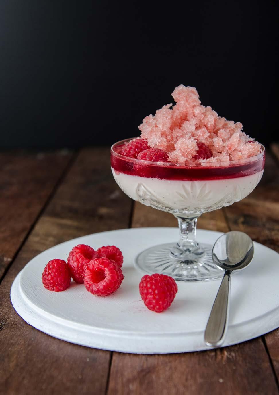 This icy cold panna cotta will cool