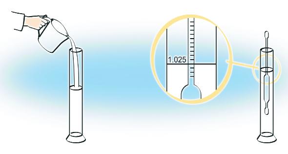 Materials Alcohol gunner or syringe Beaker or glass 68% alcohol * Procedure 1. Put equal volumes of milk and 68% alcohol in a test tube (e.g. 2 