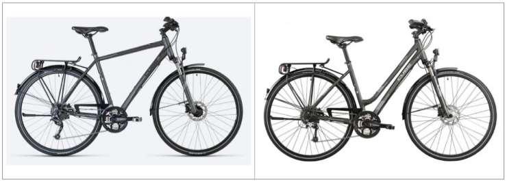 Bikes VTC Touring Bike Unisex Includes Locks, repair equipment, saddle bags, helmet, bar bag, bottle holder and on road assistance