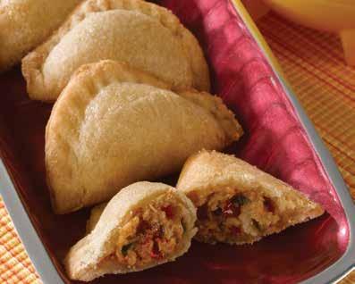 5/20 case pack Product #2622 Empanadas Chicken in Masa Dough A traditional empanada filled with shredded chicken,