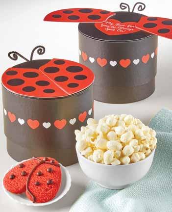 This popular Valentine s Day Popcorn Heart Decorating Kit dials up the fun factor at parties.