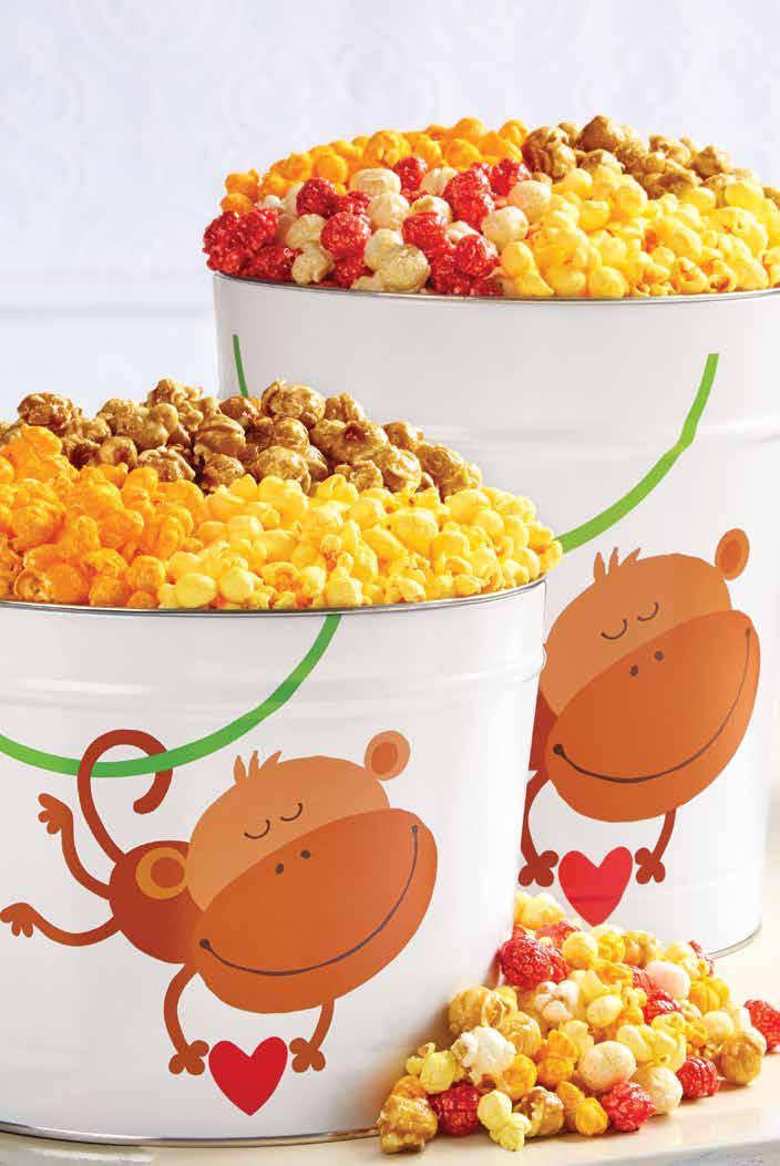 99 D MONKEY LOVE POPORN TINS When it comes to making the very best gourmet popcorn, we don t monkey around.
