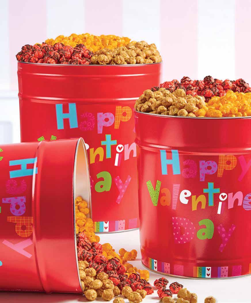A Decadently Delicious Deluxe Popcorn flavors guaranteed to be love at first bite A HAPPY VALENTINE S DAY DELUXE POPORN TINS The very best for your favorite
