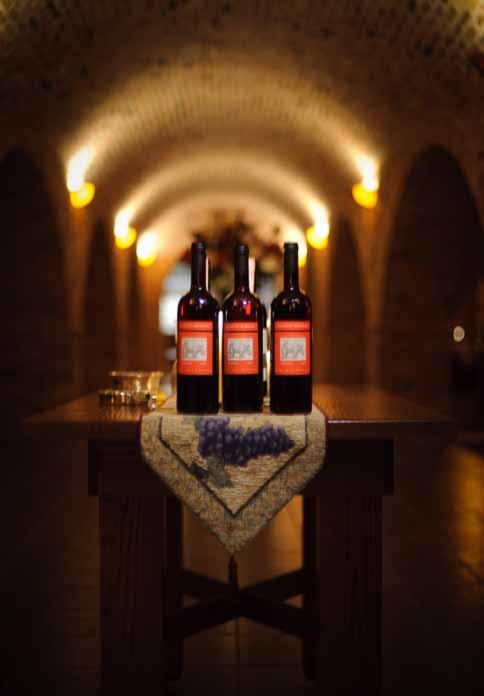 94 The display of special Piemonte vino during an