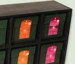 Wooden box for 1 fliptop box or some Tea Diamond s sachets 6 pieces/carton  66260