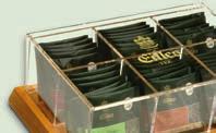 EILLES TEE - Wooden shelf for 8 tins in wenge  66898 EILLES TEE Our premium tea