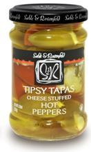 TIPSY TAPAS SWEET PEPPERS Sweet Peppers hand-stuffed with imported cream cheese and then hand-packed in a premium herb-splashed All