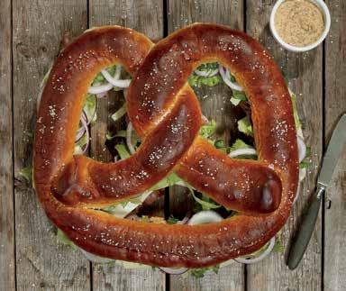 Serve plain, salted, topped or with mustard, cheese, salsa or any dip SUPERPRETZEL 51% Whole Grain Soft Pretzels Our comprehensive line of